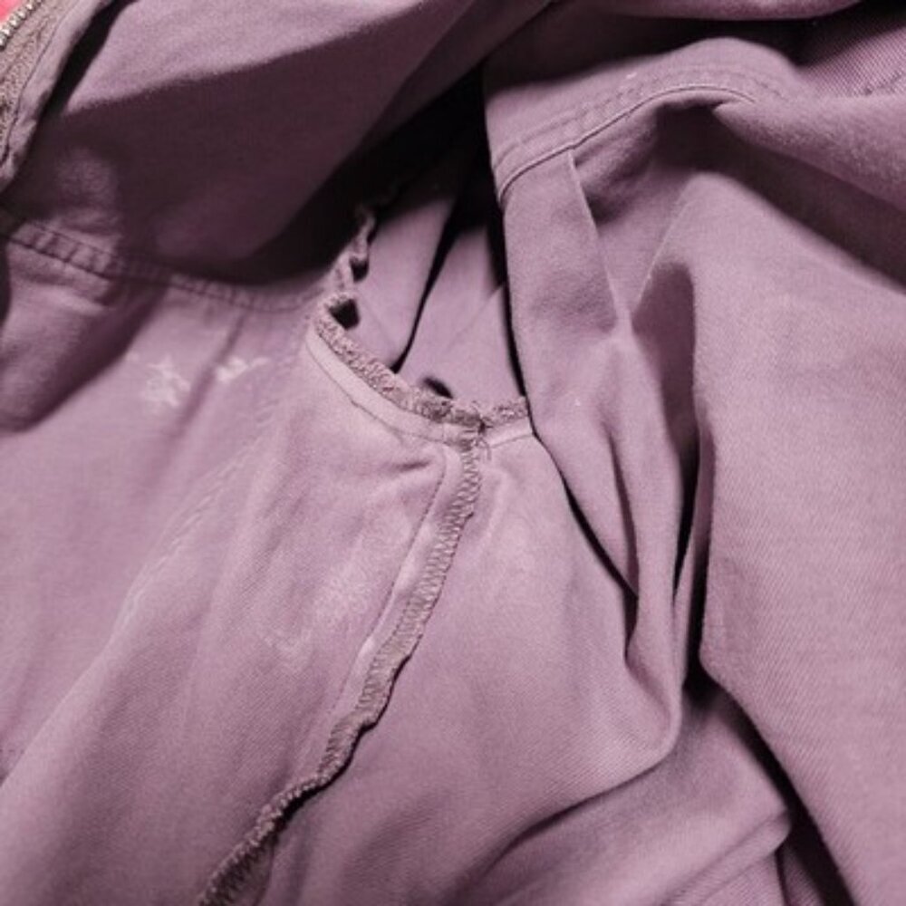 Sezane Paris Roby Women Jumpsuit Size 34 Grape Distressed - Picture 15 of 16